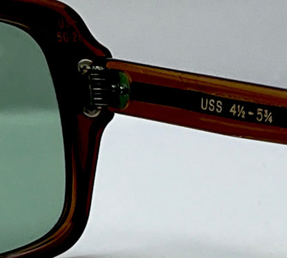 USS Military Frames-Vintage Old/New Stock-with new Custom One-Of-Kind “BERKOS DESIGNS” Lenses-Bottle Green