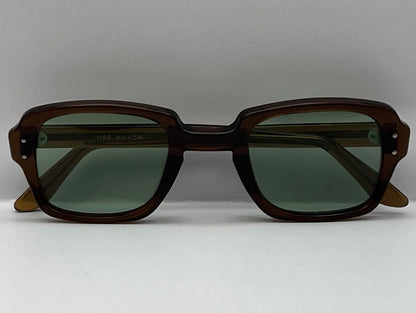 USS Military Frames-Vintage Old/New Stock-with new Custom One-Of-Kind “BERKOS DESIGNS” Lenses-Bottle Green