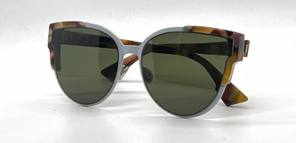 Christian Dior WildlyDior P7H1E Cat-Eye Sunglasses Silver Havana-Green-Unworn