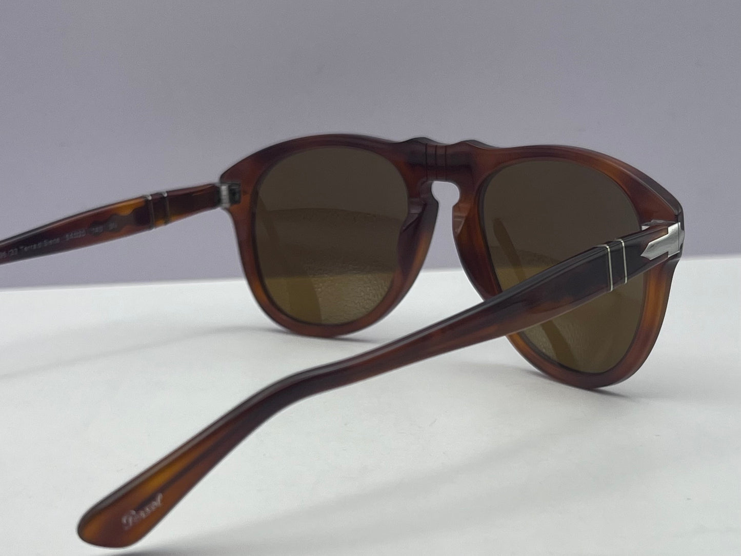 PERSOL PO649 96/33 Terra Di Siena 54-20 Havana Frame-Brown Lenses-FULL KIT