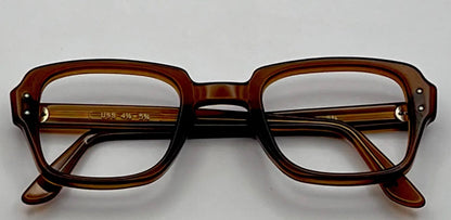 USS Military Frames-Vintage Old/New Stock-with new Custom One-Of-Kind “BERKOS DESIGNS” Solid Brown Lenses