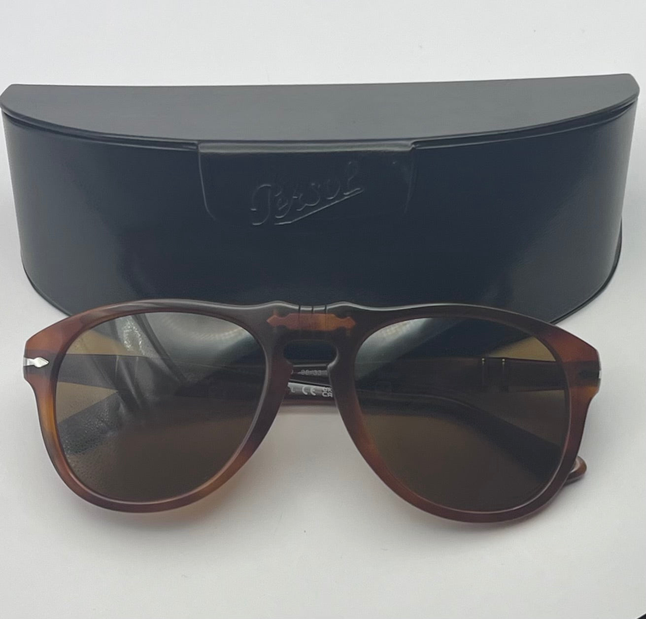 PERSOL PO649 96/33 Terra Di Siena 54-20 Havana Frame-Brown Lenses-FULL KIT