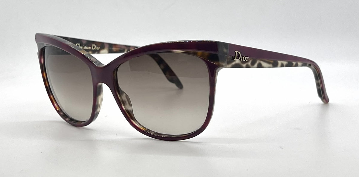 Christian Dior DiorSauvage2 Cat-Eye Plum Panther Sunglasses-Unworn