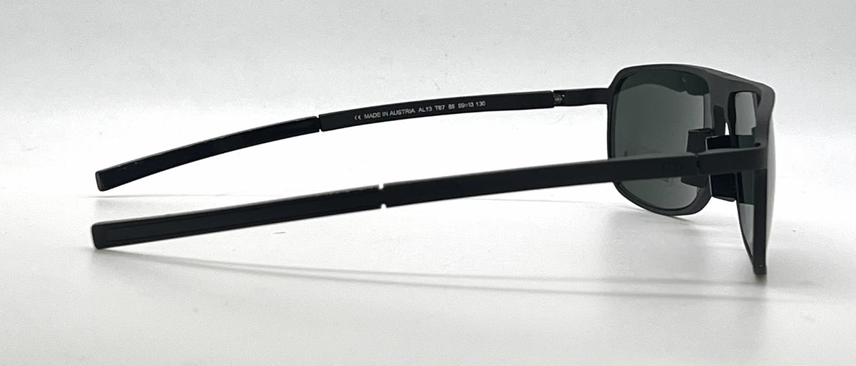 Christian Dior Dior Homme AL13 Square Matte Black Aluminum Sunglasses Green Lenses-Unworn