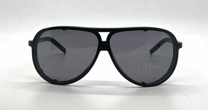 Christian Dior Dior Homme 0092/S Aviator Matte Black Sunglasses-Grey Lenses-Unworn