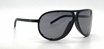 Christian Dior Dior Homme 0092/S Aviator Matte Black Sunglasses-Grey Lenses-Unworn