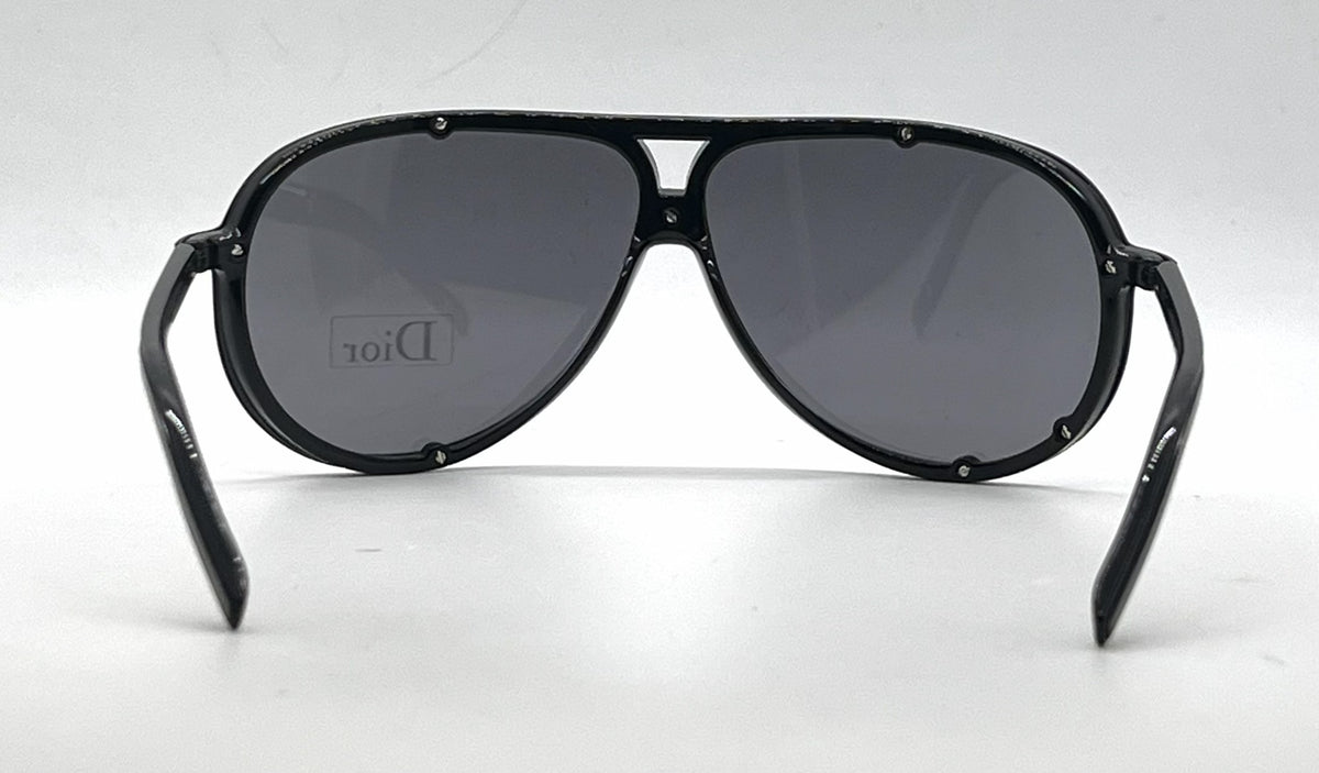 Christian Dior Dior Homme 0092/S Aviator Matte Black Sunglasses-Grey Lenses-Unworn