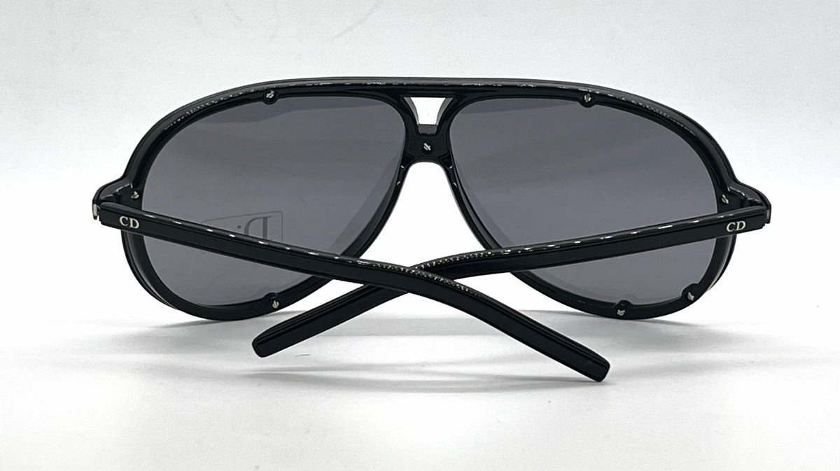 Christian Dior Dior Homme 0092/S Aviator Matte Black Sunglasses-Grey Lenses-Unworn