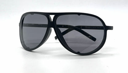 Christian Dior Dior Homme 0092/S Aviator Matte Black Sunglasses-Grey Lenses-Unworn