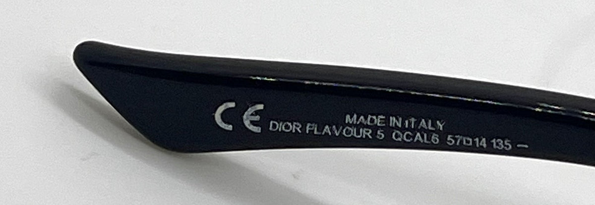 Christian Dior Flavour 5 Gunmetal Rectangle Vintage Sunglasses Brown-Blue Gradient Lenses-Unworn