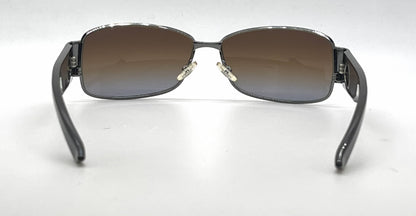 Christian Dior Flavour 5 Gunmetal Rectangle Vintage Sunglasses Brown-Blue Gradient Lenses-Unworn