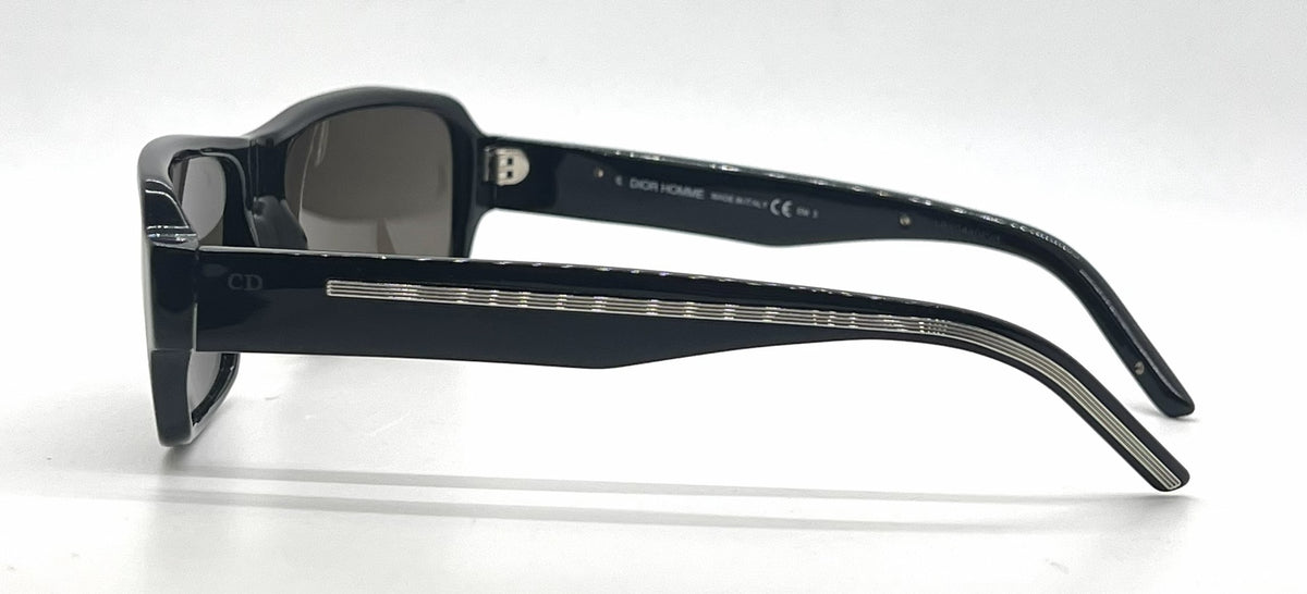 Christian Dior Dior Homme BLACKTIE103S Rectangle Black Sunglasses Brown Lenses-Unworn