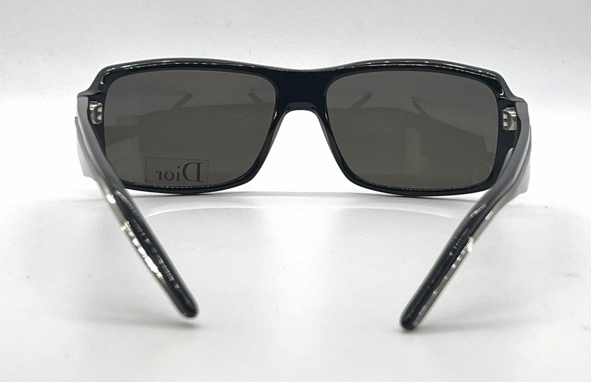 Christian Dior Dior Homme BLACKTIE103S Rectangle Black Sunglasses Brown Lenses-Unworn