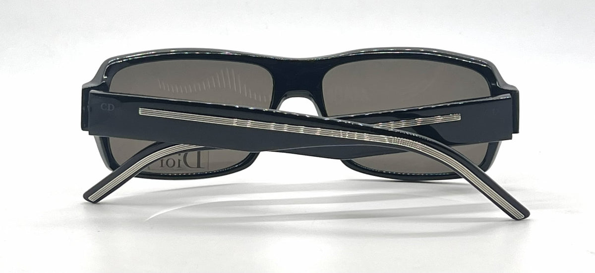 Christian Dior Dior Homme BLACKTIE103S Rectangle Black Sunglasses Brown Lenses-Unworn