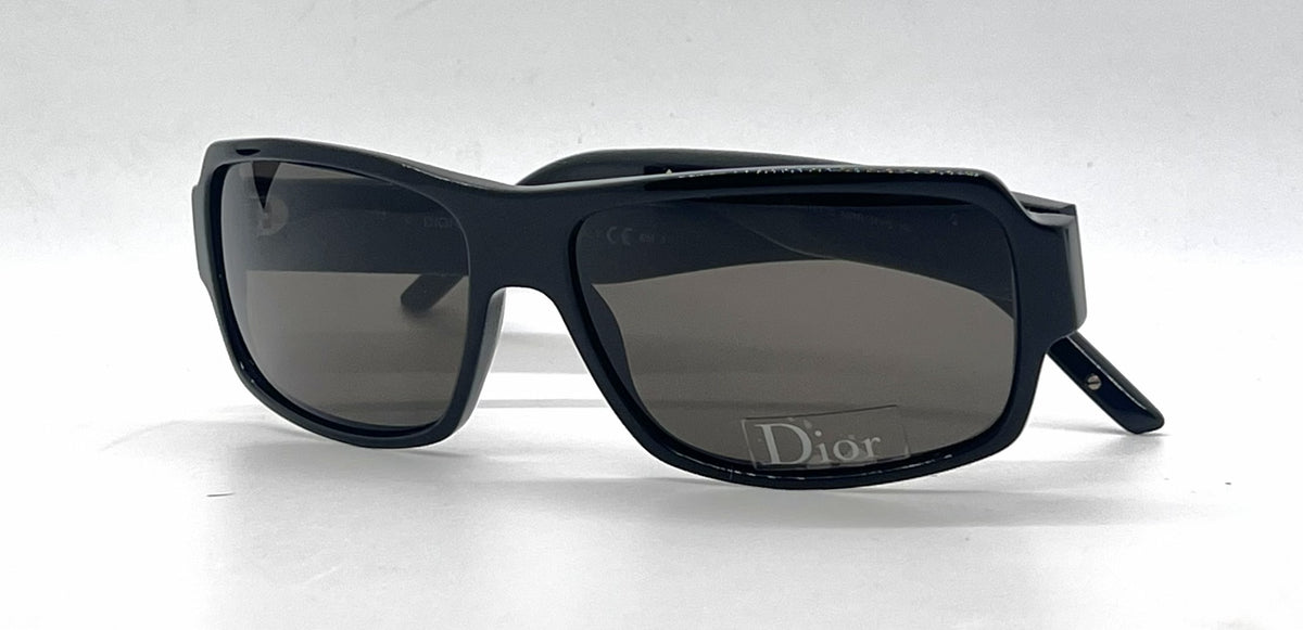 Christian Dior Dior Homme BLACKTIE103S Rectangle Black Sunglasses Brown Lenses-Unworn