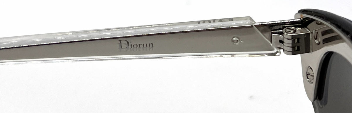 Christian Dior DioRun Cat-Eye Blue Palladium Sunglasses Grey Gradient Lenses-Unworn