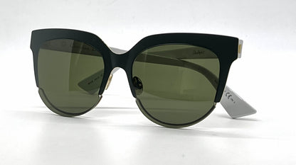 Christian Dior DiorSight2 Green White Cat-Eye Sunglasses Green Lenses-Unworn