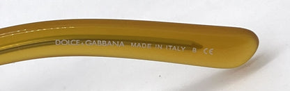Dolce and Gabbana DG4177 652/87 Domenico Square-Vintage Sunglasses Honey-Dark Grey Lenses-Unworn