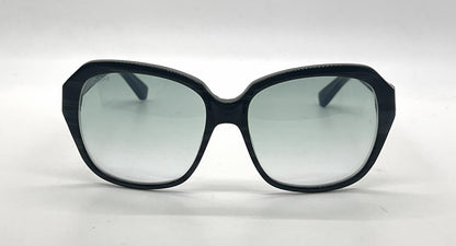 Hogan HO42 Blue Tortoise Oversized Butterfly Sunglasses-Light Blue Gradient Lenses-Unworn