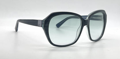 Hogan HO42 Blue Tortoise Oversized Butterfly Sunglasses-Light Blue Gradient Lenses-Unworn
