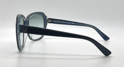 Hogan HO42 Blue Tortoise Oversized Butterfly Sunglasses-Light Blue Gradient Lenses-Unworn
