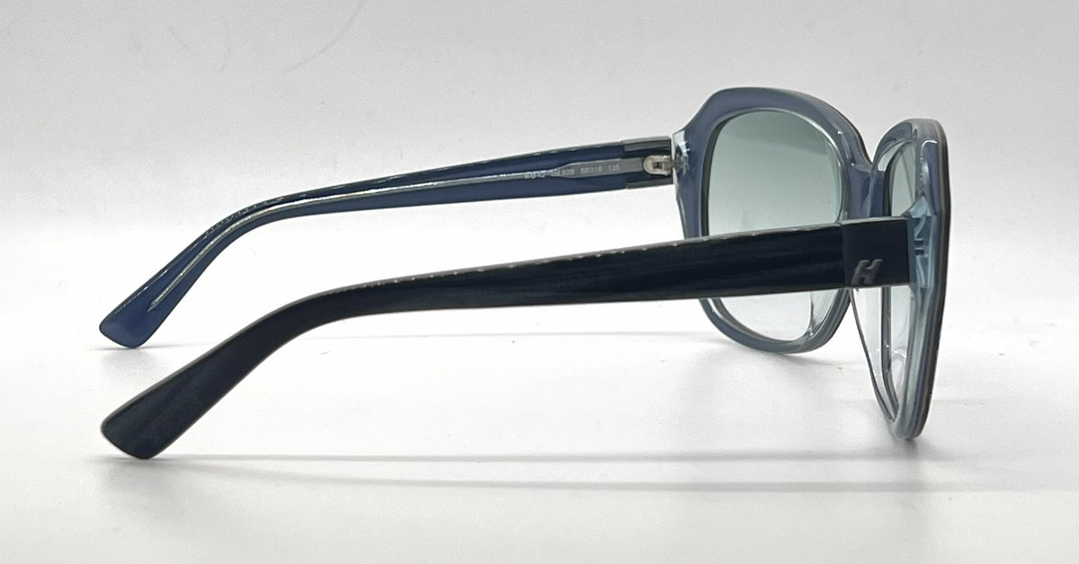 Hogan HO42 Blue Tortoise Oversized Butterfly Sunglasses-Light Blue Gradient Lenses-Unworn