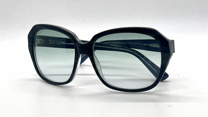 Hogan HO42 Blue Tortoise Oversized Butterfly Sunglasses-Light Blue Gradient Lenses-Unworn
