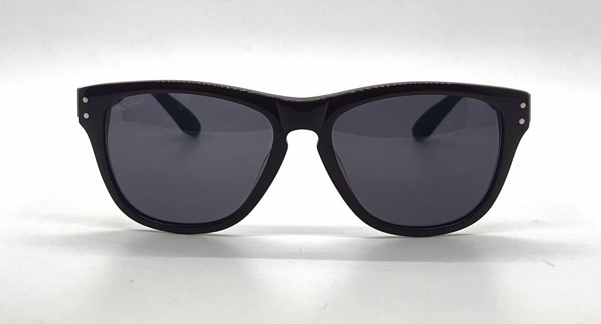 Hogan HO85 71A Deep Red Square Sunglasses-Dark Grey Lenses-Unworn