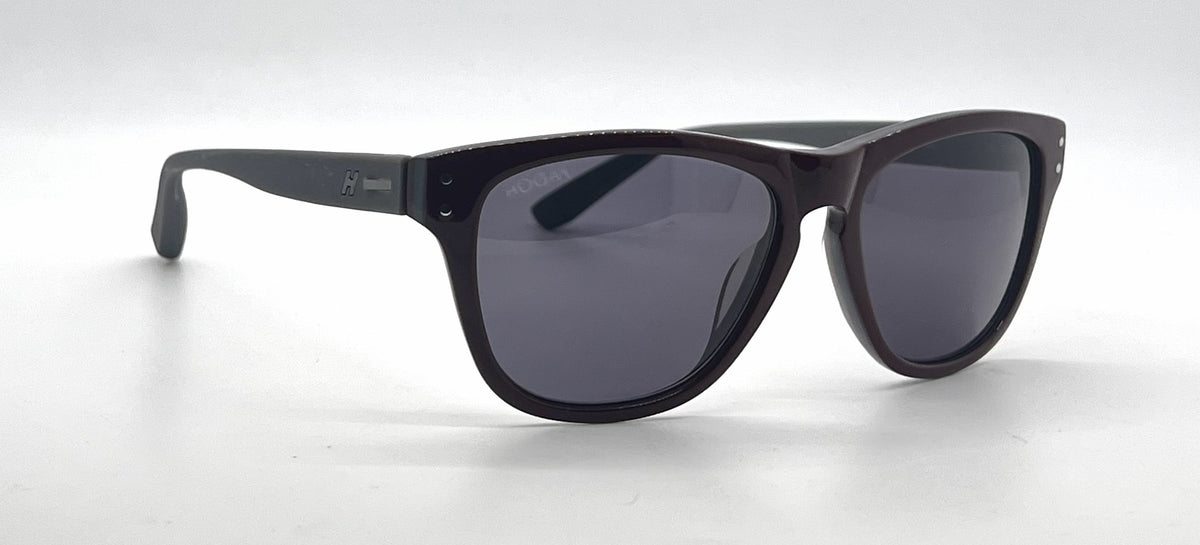 Hogan HO85 71A Deep Red Square Sunglasses-Dark Grey Lenses-Unworn