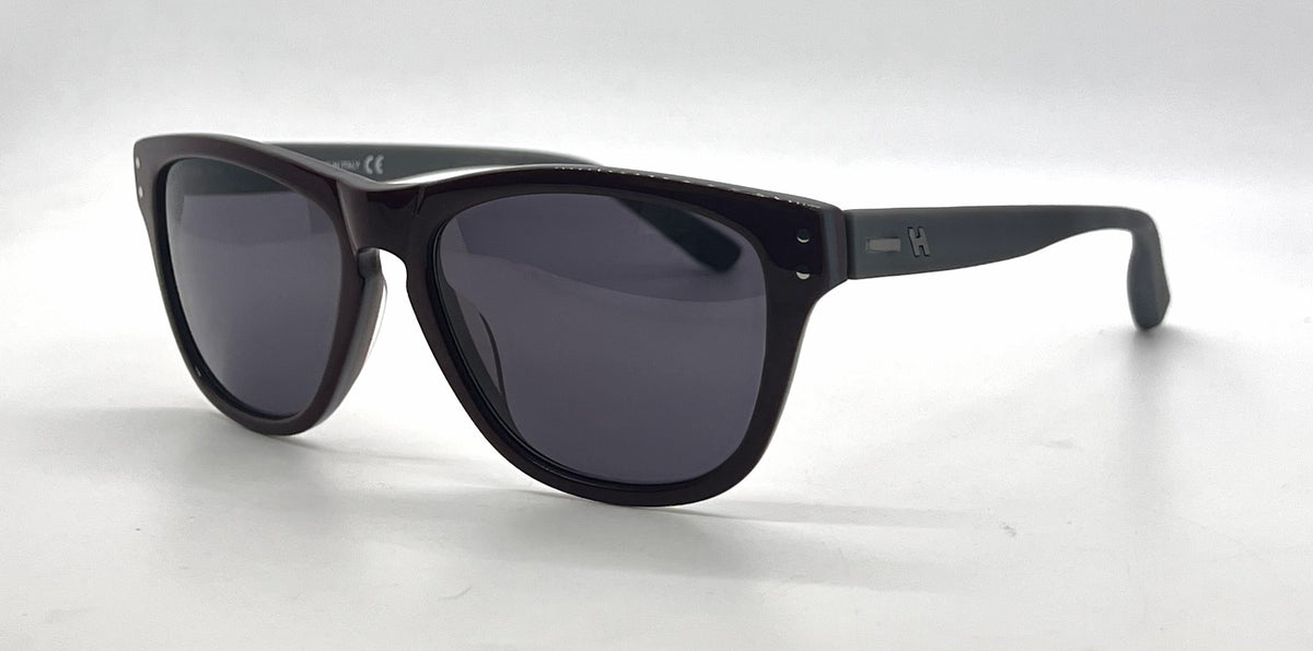 Hogan HO85 71A Deep Red Square Sunglasses-Dark Grey Lenses-Unworn