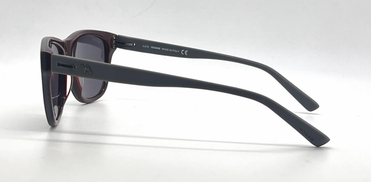 Hogan HO85 Square Brown Frame with Green lining Brown Lense Flexible Temples