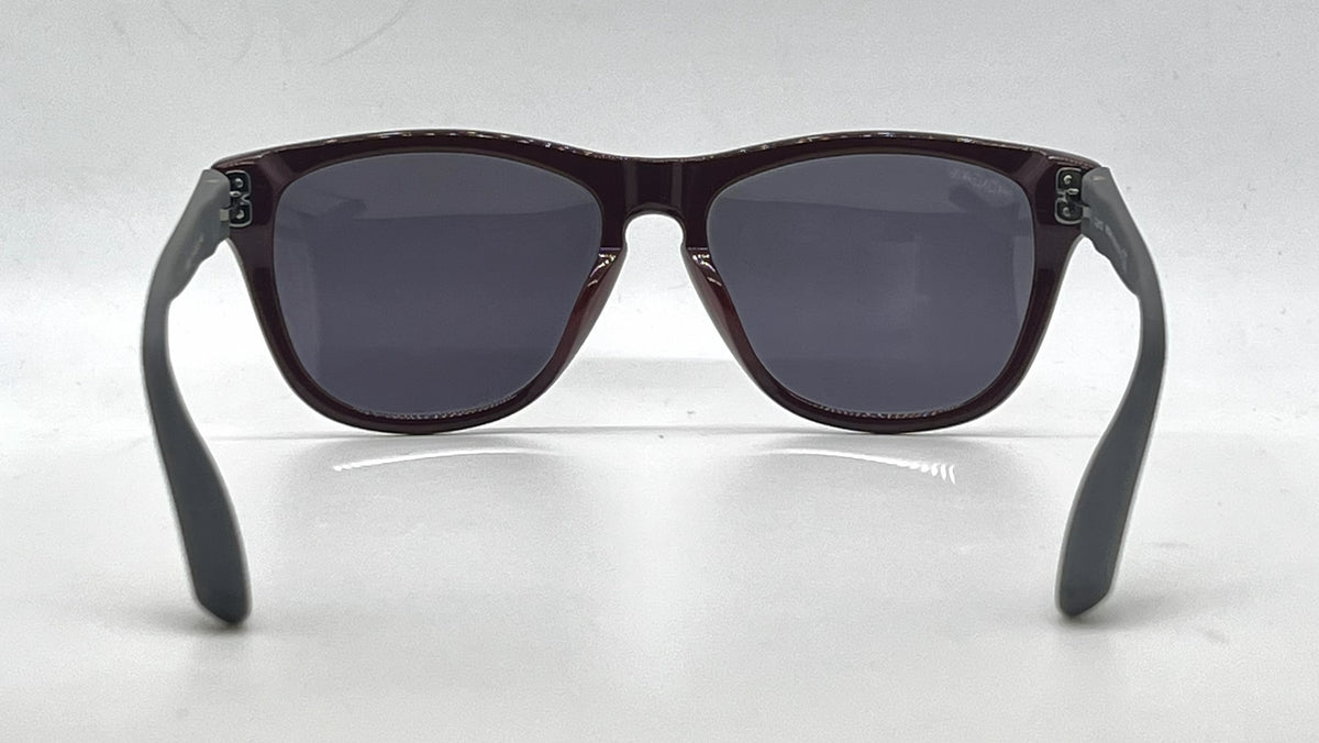 Hogan HO85 71A Deep Red Square Sunglasses-Dark Grey Lenses-Unworn