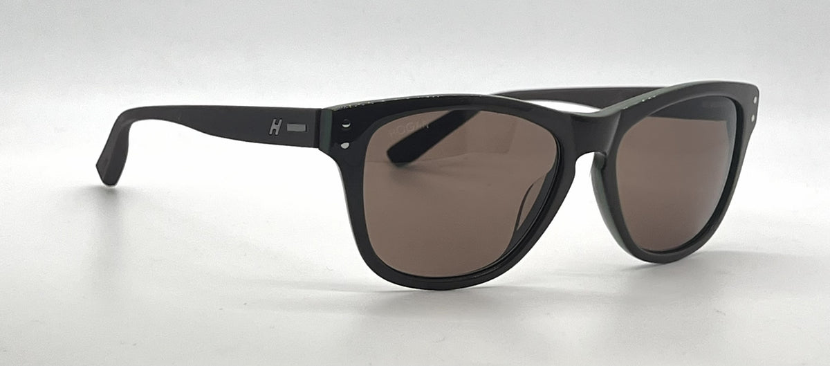 Hogan HO85 Square Brown Frame with Green lining Brown Lense Flexible Temples
