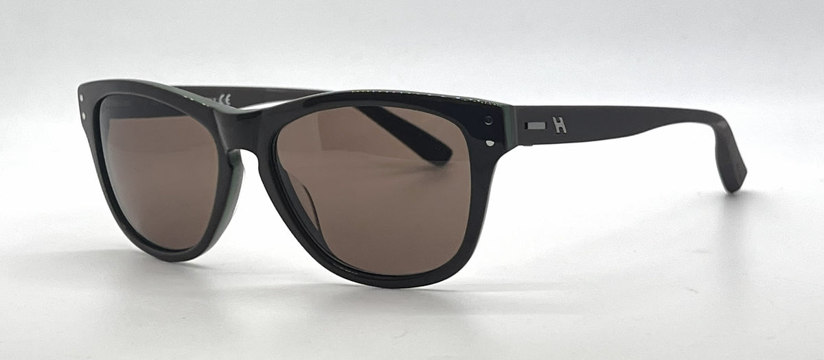 Hogan HO85 Square Brown Frame with Green lining Brown Lense Flexible Temples