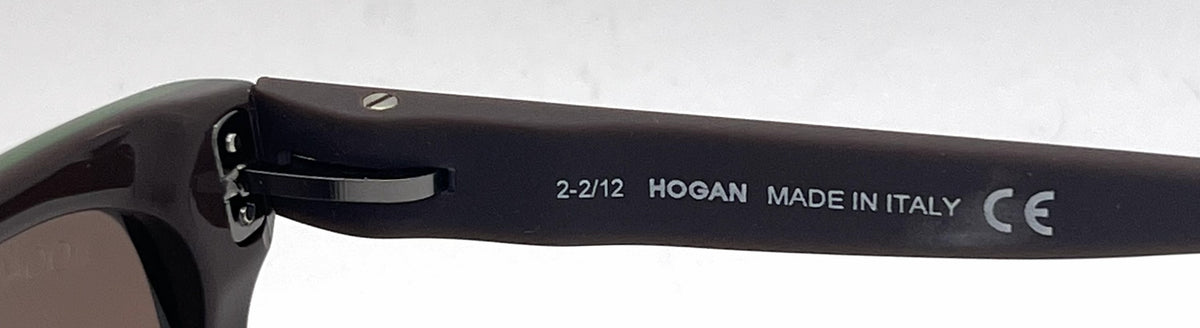 Hogan HO85 Square Brown Frame with Green lining Brown Lense Flexible Temples