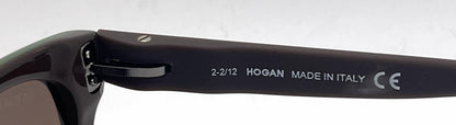 Hogan HO85 Square Brown Frame with Green lining Brown Lense Flexible Temples