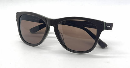 Hogan HO85 Square Brown Frame with Green lining Brown Lense Flexible Temples
