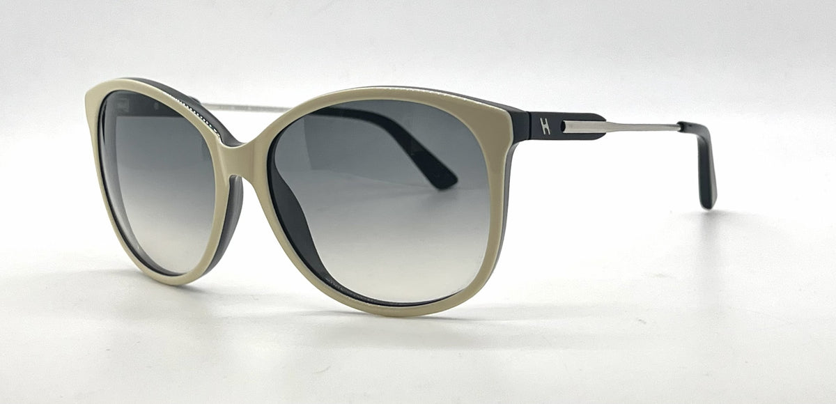 Hogan HO83 25B Oversized Butterfly Cream Sunglasses Gradient Havananworn Lenses-U