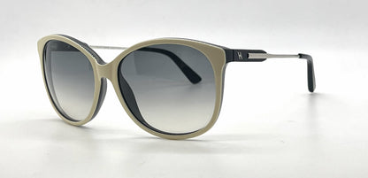 Hogan HO83 25B Oversized Butterfly Cream Sunglasses Gradient Havananworn Lenses-U