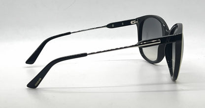 Hogan HO83 25B Oversized Butterfly Cream Sunglasses Gradient Havananworn Lenses-U