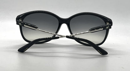 Hogan HO83 25B Oversized Butterfly Cream Sunglasses Gradient Havananworn Lenses-U