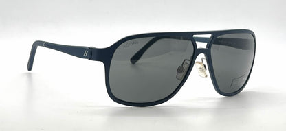 Hogan HO87 87A Matte Blue Aviator Sunglasses-Grey Lenses-Unworn