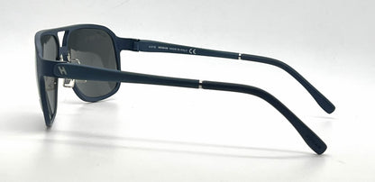 Hogan HO87 87A Matte Blue Aviator Sunglasses-Grey Lenses-Unworn
