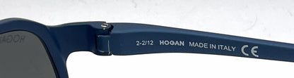 Hogan HO87 87A Matte Blue Aviator Sunglasses-Grey Lenses-Unworn
