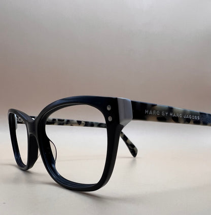 Marc by Marc Jacobs MMJ660 7KI Eyeglass Frames / BLK Face / Pink Tortoise Arms