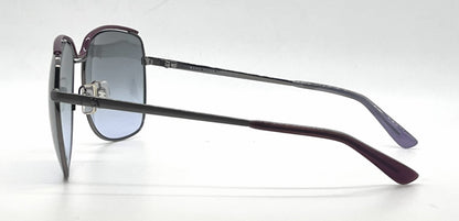 Hogan HO49 Gunmetal Purple Butterfly Sunglasses-Grey Lavender Gradient Lenses-Unworn