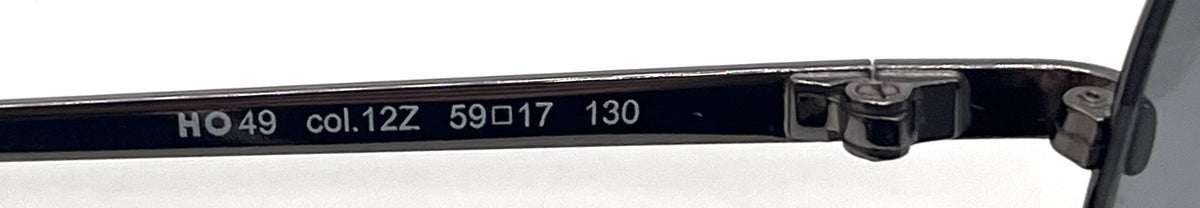 Hogan HO49 Gunmetal Purple Butterfly Sunglasses-Grey Lavender Gradient Lenses-Unworn