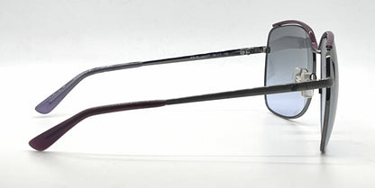 Hogan HO49 Gunmetal Purple Butterfly Sunglasses-Grey Lavender Gradient Lenses-Unworn