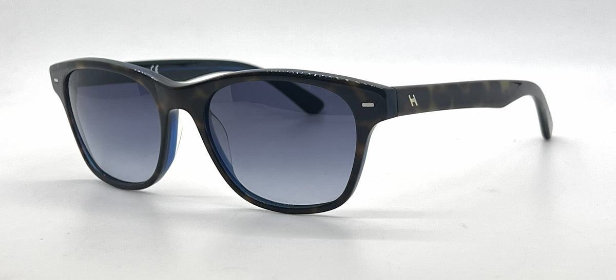 Hogan HO75 56W Tortoise Wayfarer Sunglasses-Blue Gradient Lenses-Unworn