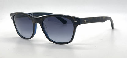 Hogan HO75 56W Tortoise Wayfarer Sunglasses-Blue Gradient Lenses-Unworn